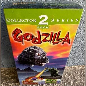 Godzilla VHS 2-Pack The Sea Monster & Godzilla vs Megalon Goodtimes 1997 SEALED